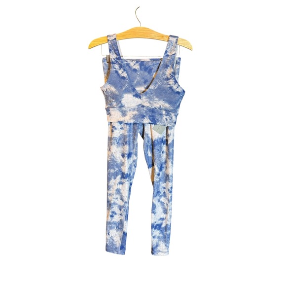 Harmony Balance Tie Dye Active Set - Bra‎ Top & Leggings - Athleisure - S - Picture 1 of 7